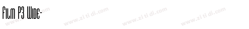 Film P3 Wide字体转换